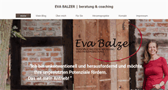 Desktop Screenshot of evabalzer.de
